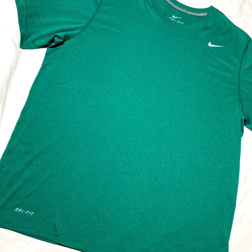 NIKE DRI FIT T Shirt Heather Green  XL  NWOT. - Picture 5 of 9